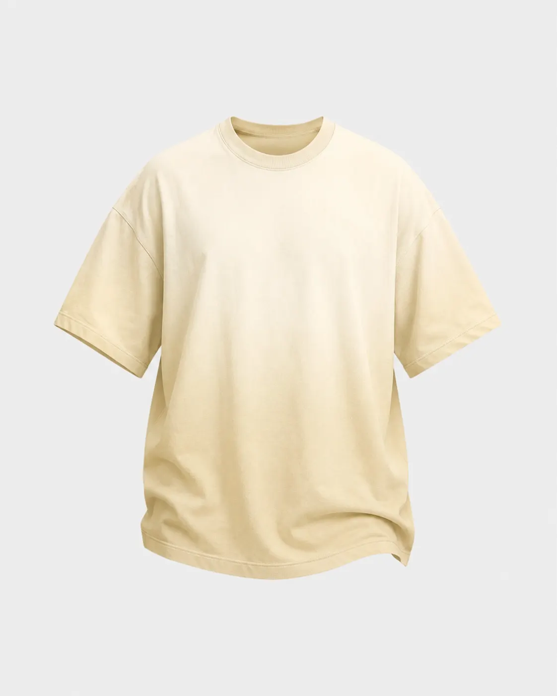 Sun-Faded Yellow Oversized T-Shirt